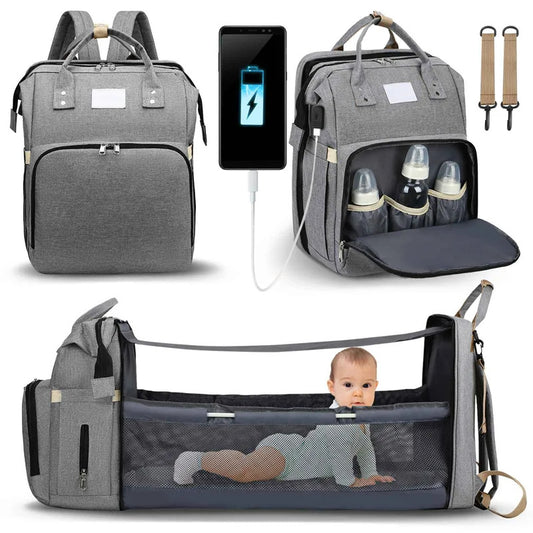 MomHugz™ Foldable Baby Diaper Changing Backpack