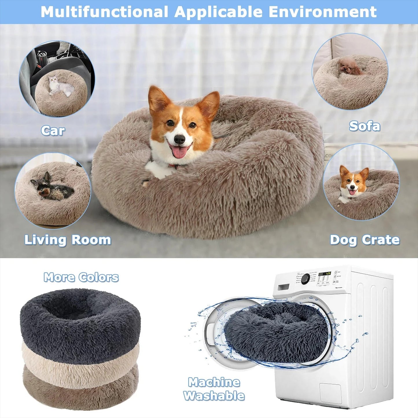 EzyPaws™ Calming Washable Pet Bed